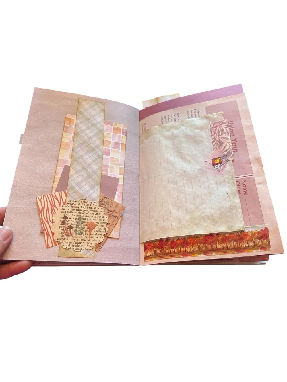 Handmade Junk Journal Fall Theme One of a Kind!